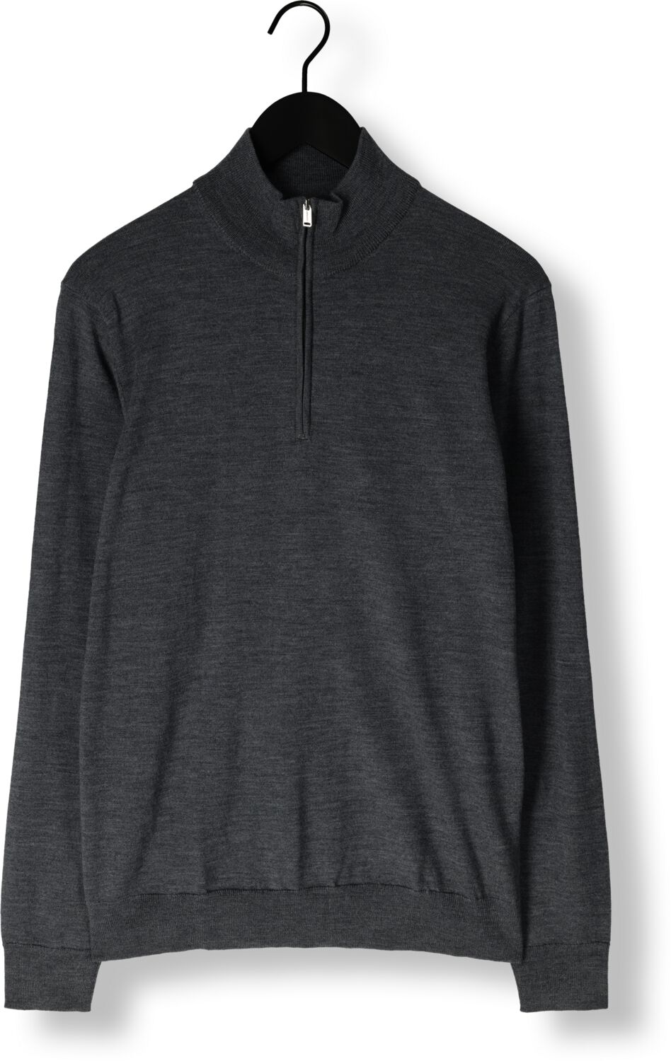 PROFUOMO Heren Truien & Vesten Pullover Half Zip Antraciet