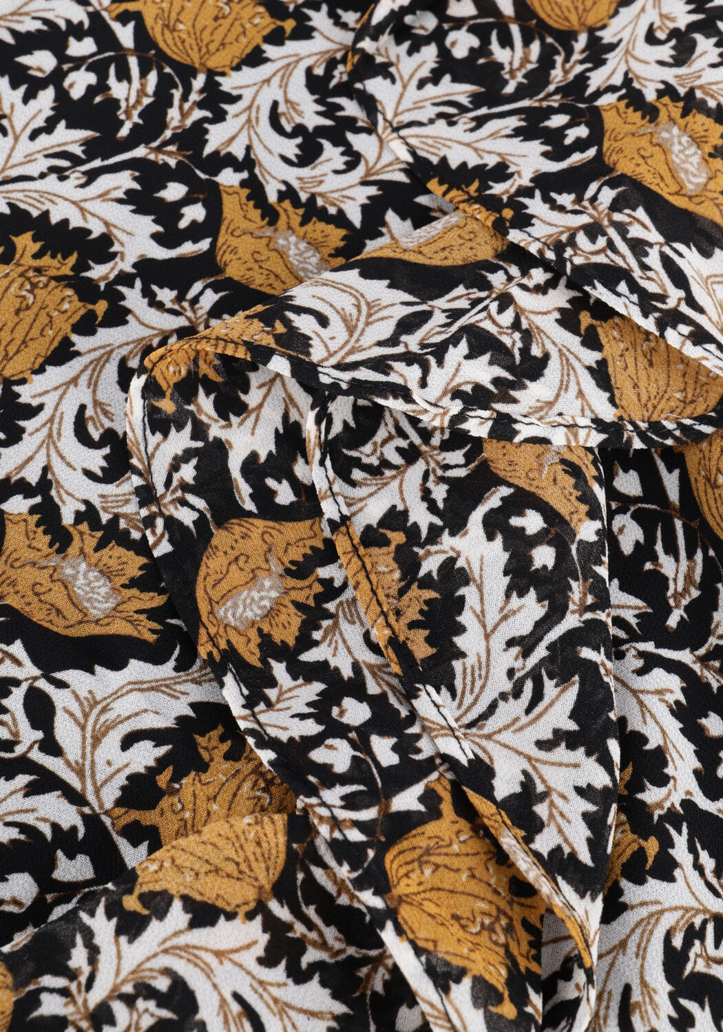 Gele COLOURFUL REBEL Blouses CHELSEA PAISLEY FLOWER RUFFLE BLOUSE - large