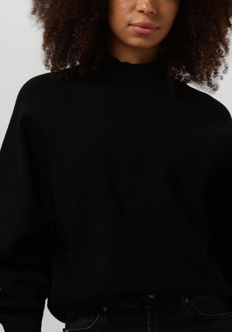 Zwarte SECOND FEMALE Trui OCTAVIA KNIT T-NECK - large
