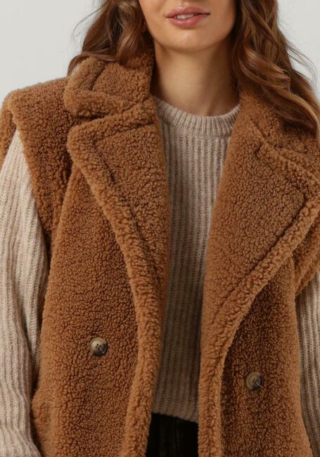 Camel NOTRE-V Gilet TEDDY GILET - large