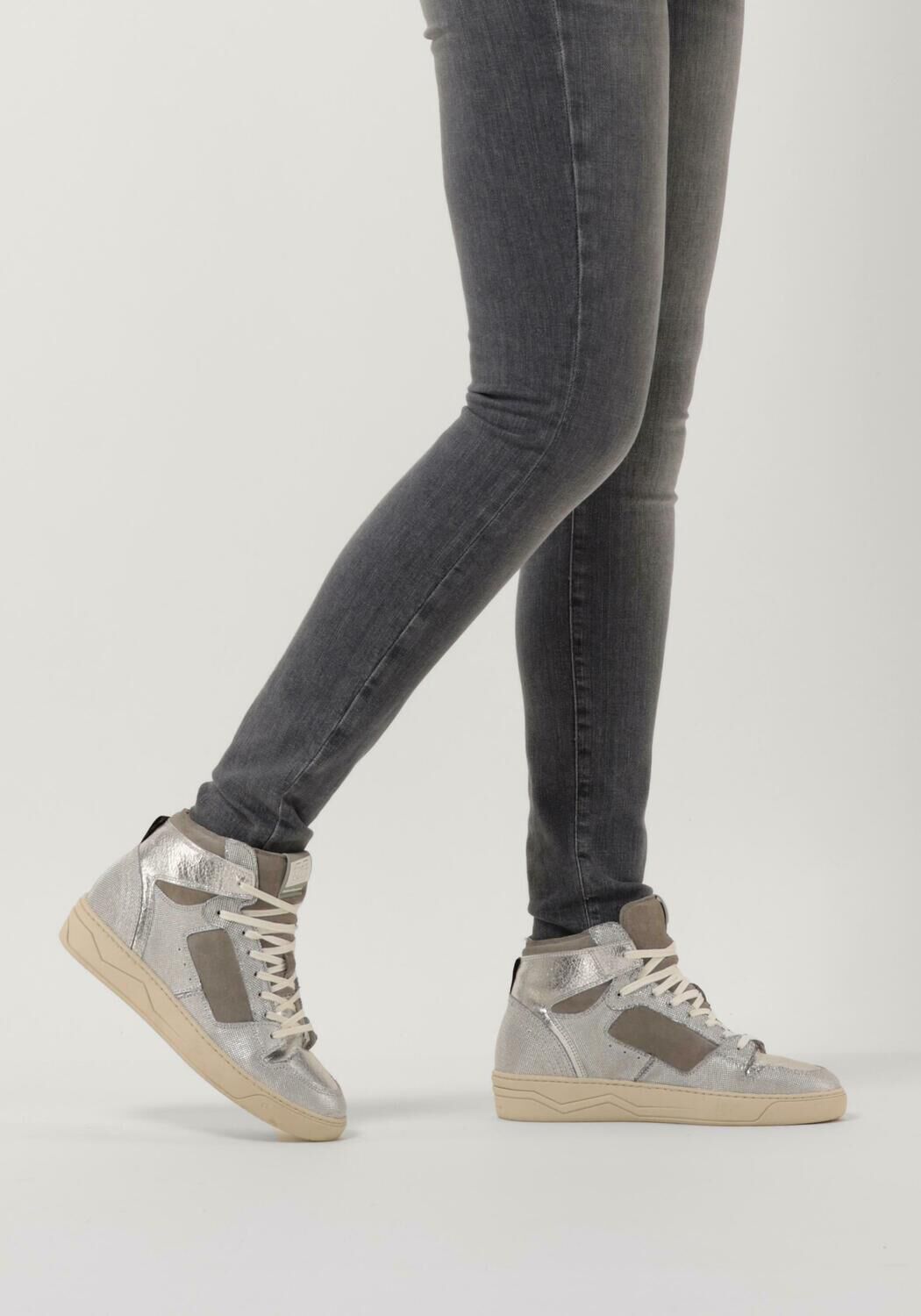 Zilveren FLORIS VAN BOMMEL Hoge sneakers SFW-10077 - large