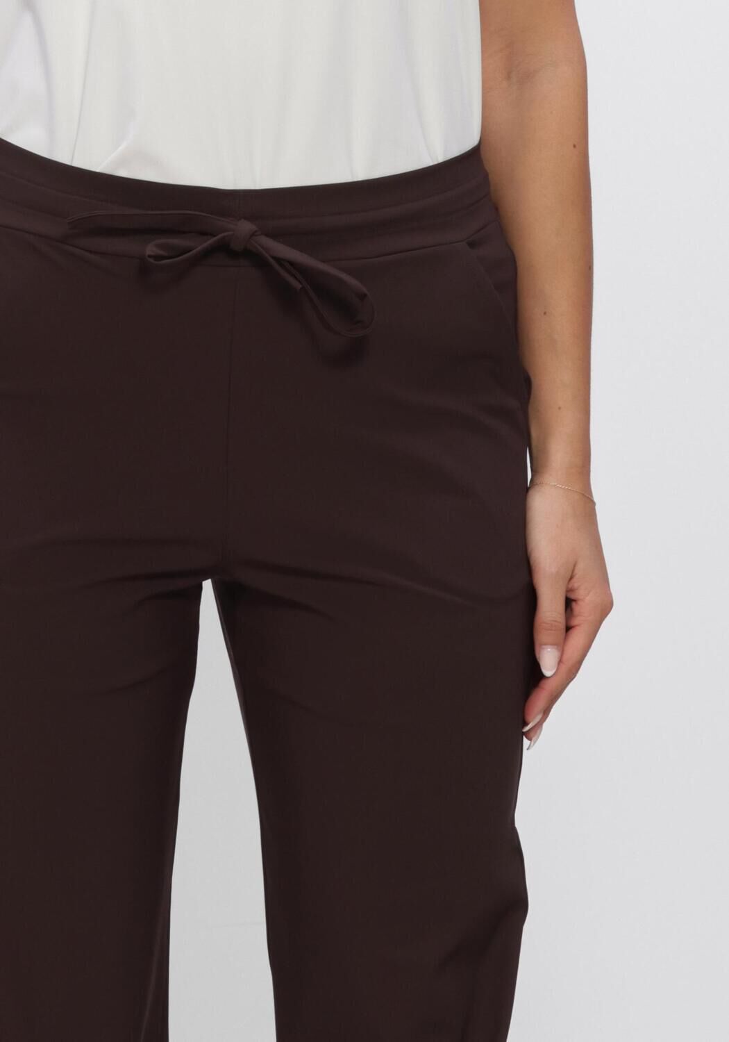 Bruine STUDIO ANNELOES Wijde broek ABIGAIL TROUSERS - large