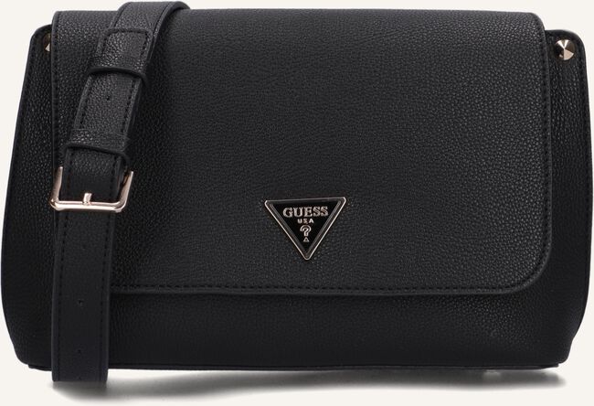 Zwarte GUESS Schoudertas MERIDIAN FLAP CROSSBODY Zwarte GUESS Schoudertas MERIDIAN FLAP CROSSBODY - large