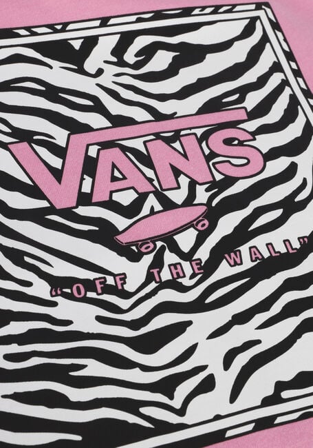 Roze VANS T-shirt ANIMAL BOX CREW CYCLAMEN - large