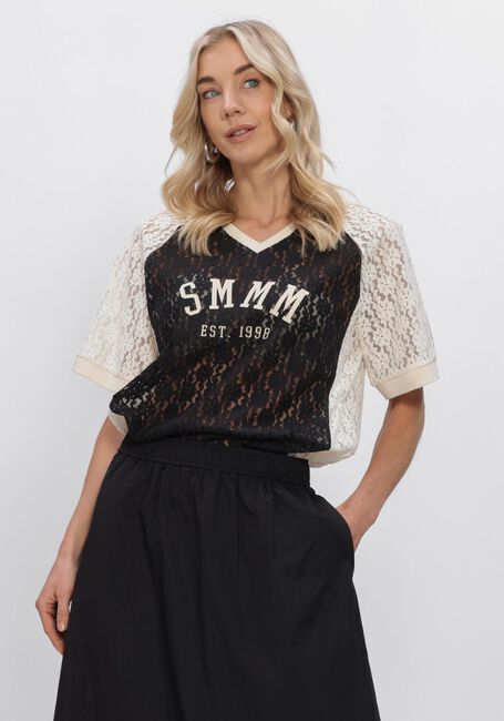 Zwarte SUMMUM T-shirt TOP SPORTY LACE - large