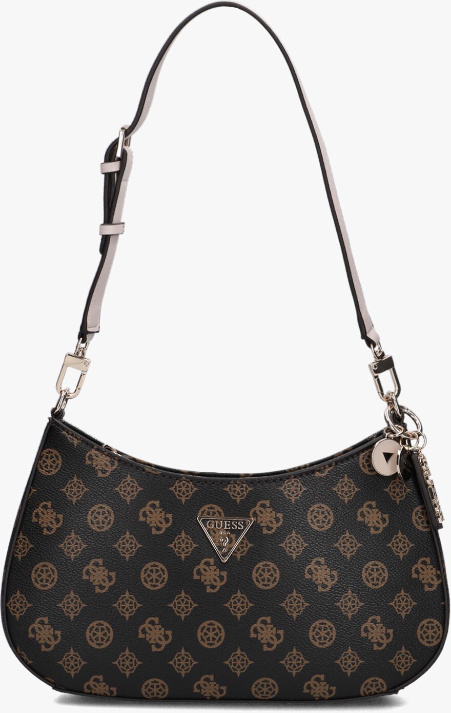 GUESS schoudertas Camden Shoulder Bag Natural/Cognac crème