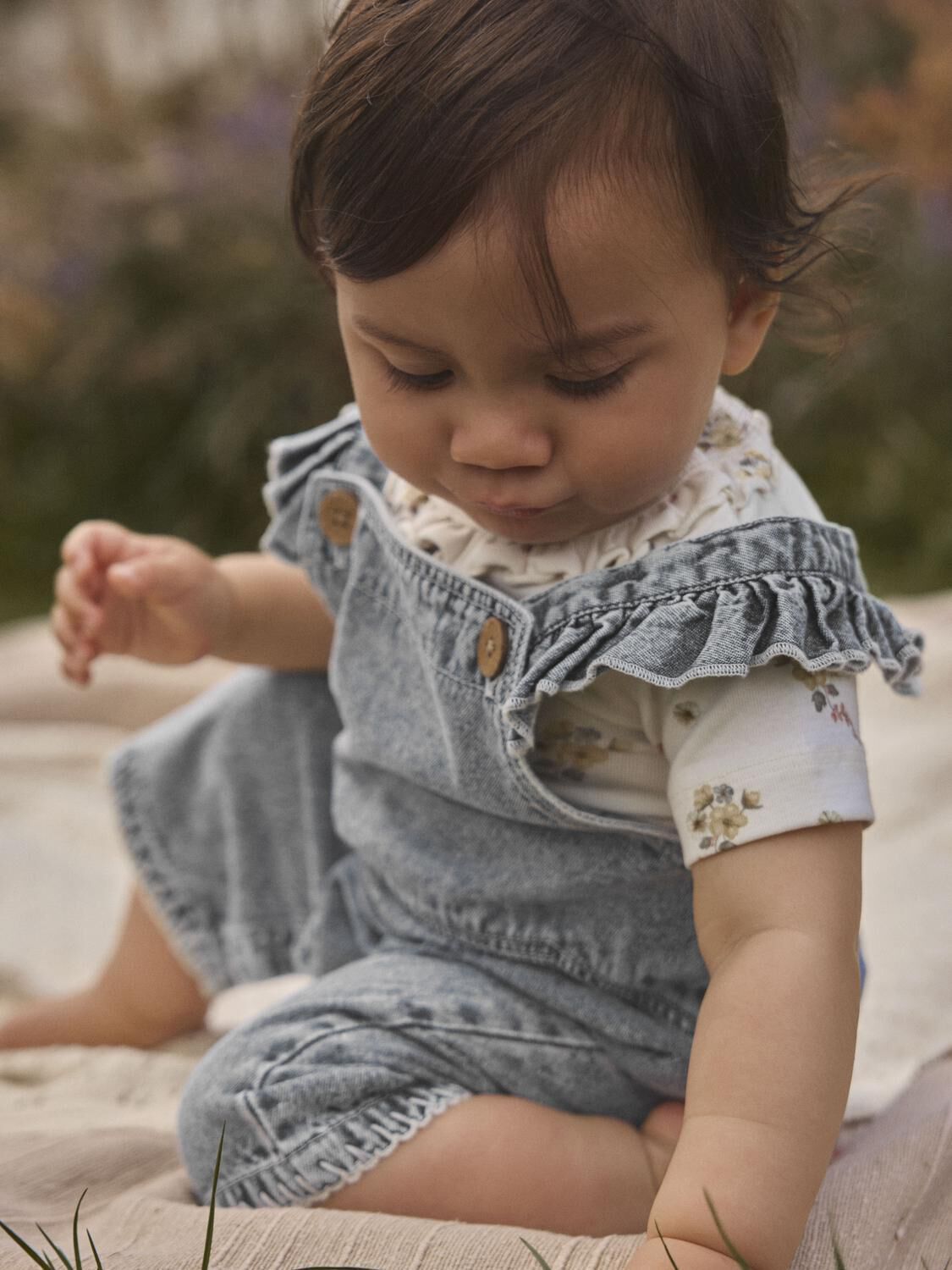Blauwe LIL' ATELIER Broeken NBFFUNDA LOOSE DNM SHORTALL 5552-FD LIL - large