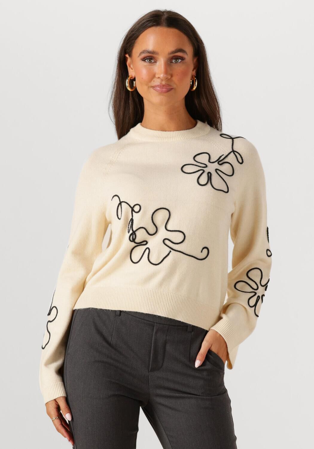 OBJECT Dames Truien & Vesten Objlaney Rubin Ls Pullover Zand
