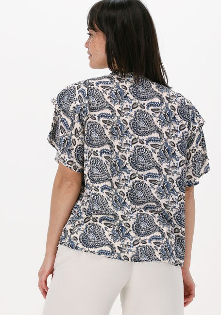 Blauwe BY-BAR Top ELIN PAISLEY BLOUSE - large