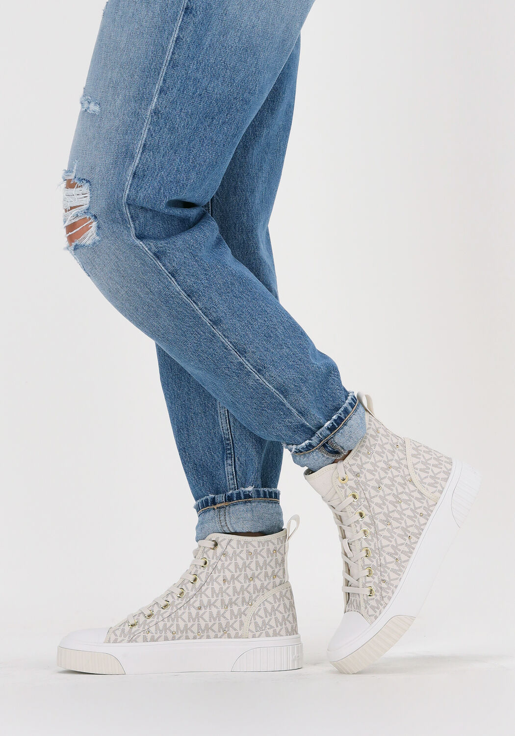 Beige MICHAEL KORS Hoge sneakers GERTIE HIGH TOP - large