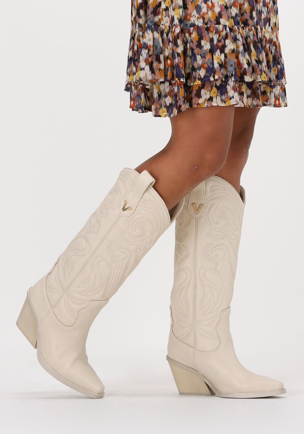 Beige JOSH V NORAH Lange laarzen | Omoda