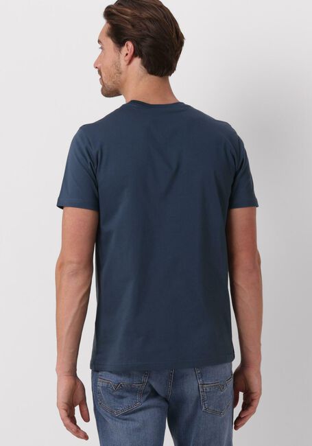 Blauwe PS PAUL SMITH Polo MENS SLIM FIT SS TSHIRT ZEBRA BADGE - large