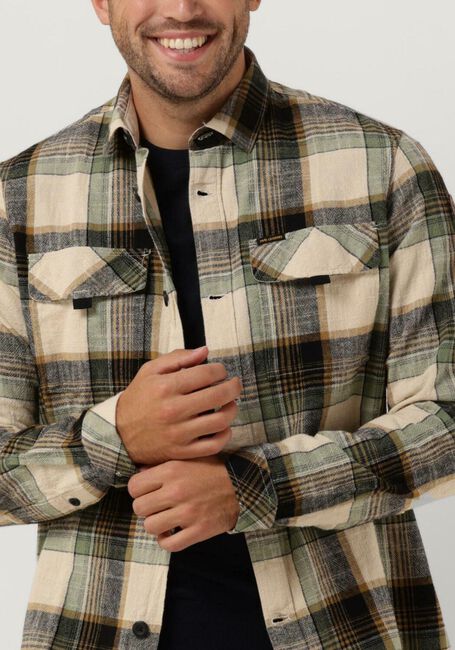 Groene PME LEGEND Casual overhemd LONG SLEEVE SHIRT COTTON YARN DYED CHECK - large