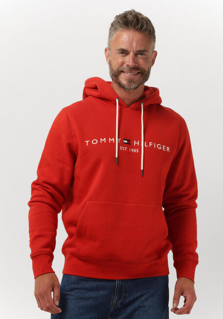 Rode TOMMY HILFIGER Sweater TOMMY LOGO HOODY - large