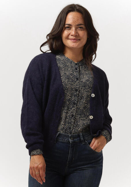 Donkerblauwe BY-BAR Vest LIV CARDIGAN - large