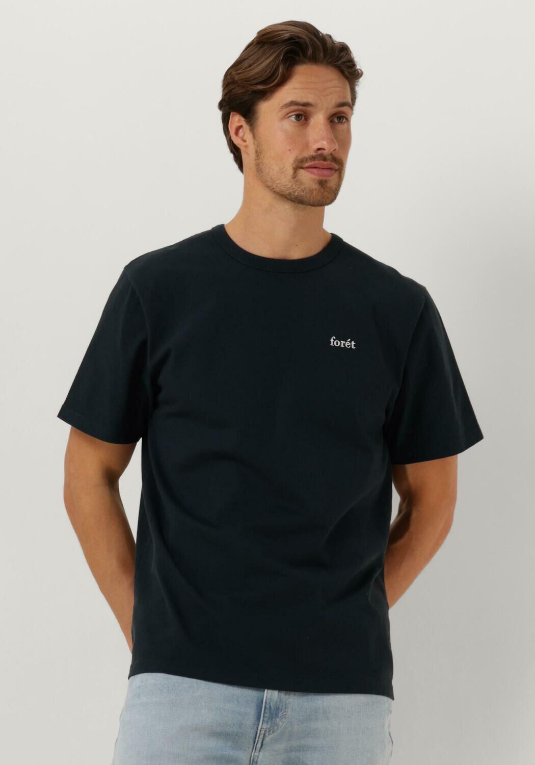 FORÉT Forét Heren Polo's & T-shirts Bass T-shirt Donkerblauw