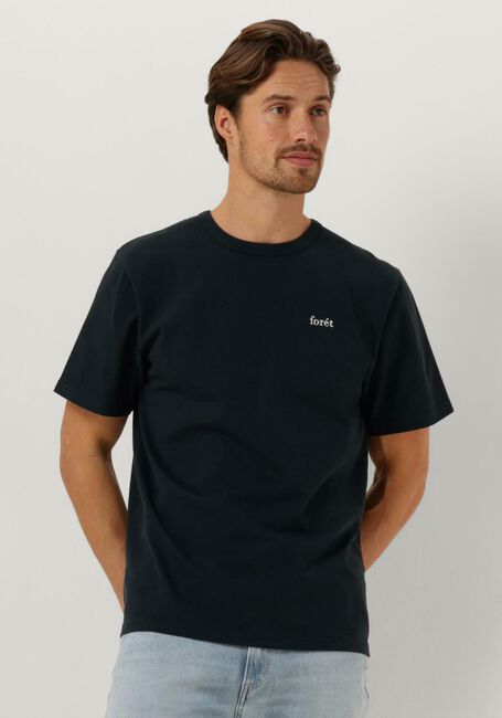 Donkerblauwe FORÉT T-shirt BASS T-SHIRT - large