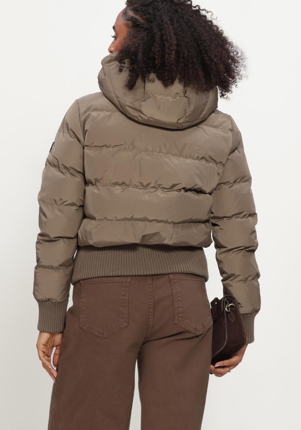 Airforce Dames Jassen Tate Bomber - Taupe, foto 3