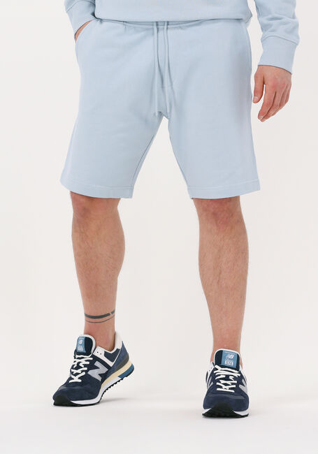 Lichtblauwe SELECTED HOMME Korte broek SLHBALE340 SWEAT SHORTS - large
