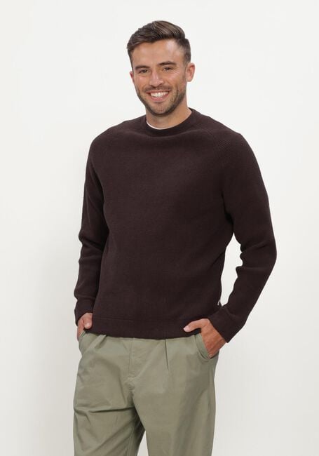 Bruine JC RAGS Trui CREW-NECK SWEATER EDDY - large