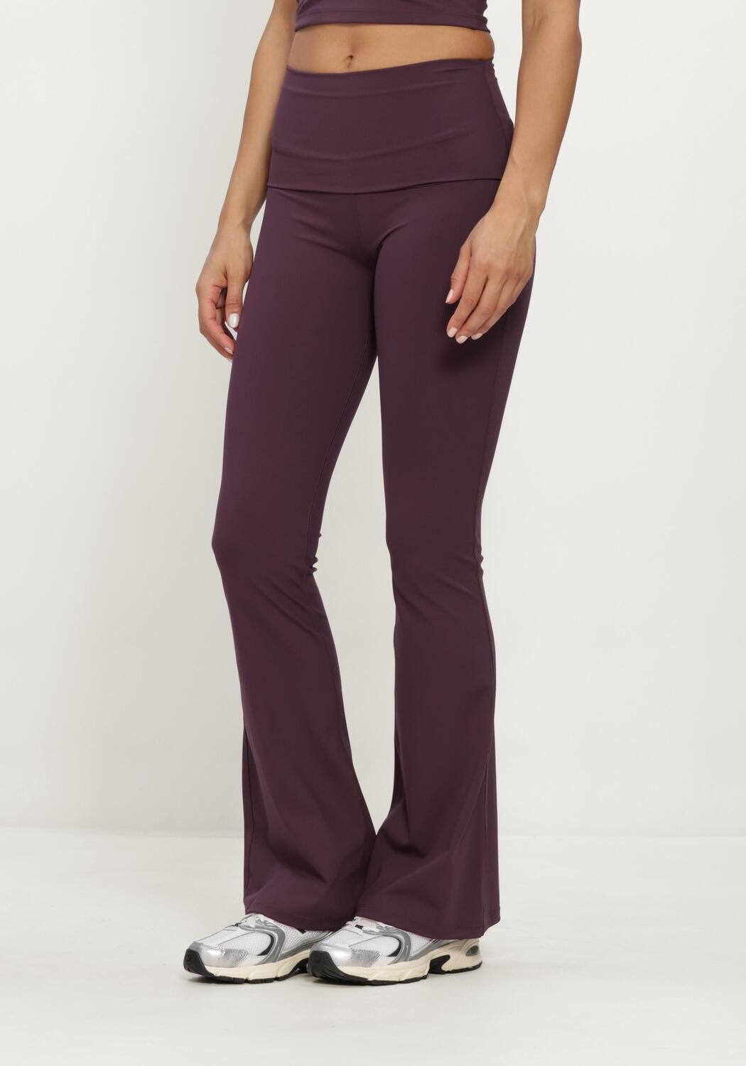 Bordeaux THE LOLA CLUB Legging BRUNA FLARED LEGGING - large