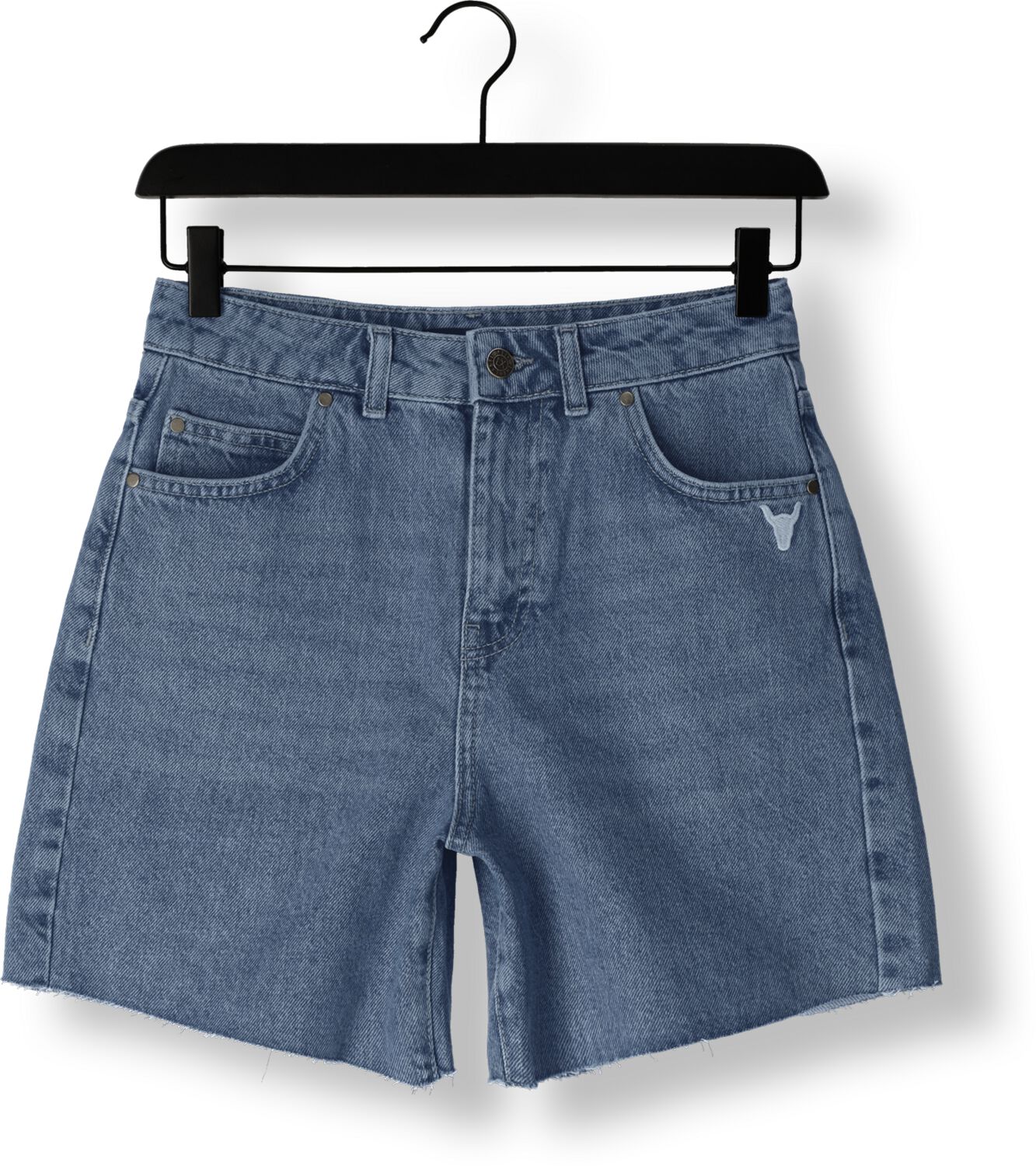 ALIX THE LABEL Dames Jeans Ladies Woven Short Blauw