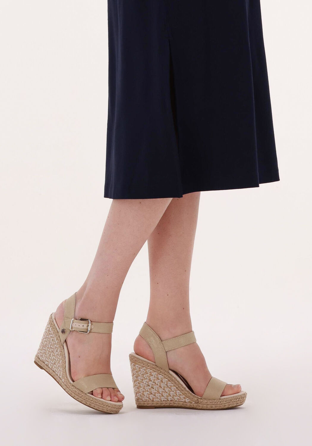 Gouden TOMMY HILFIGER Sandalen SHINY TOUCHES HIGH WEDGE - large