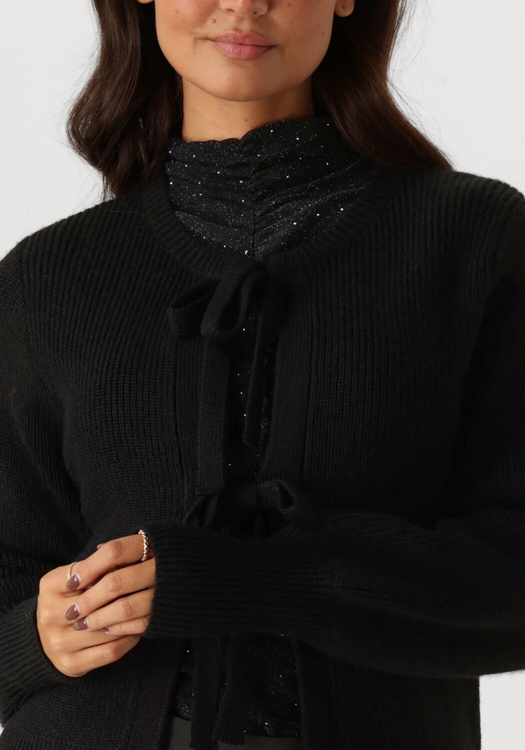 NEO NOIR Dames Truien & Vesten Muscado Knit Cardigan Zwart