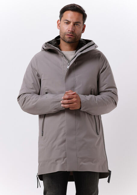 Taupe KRAKATAU Gewatteerde jas QM375 - large