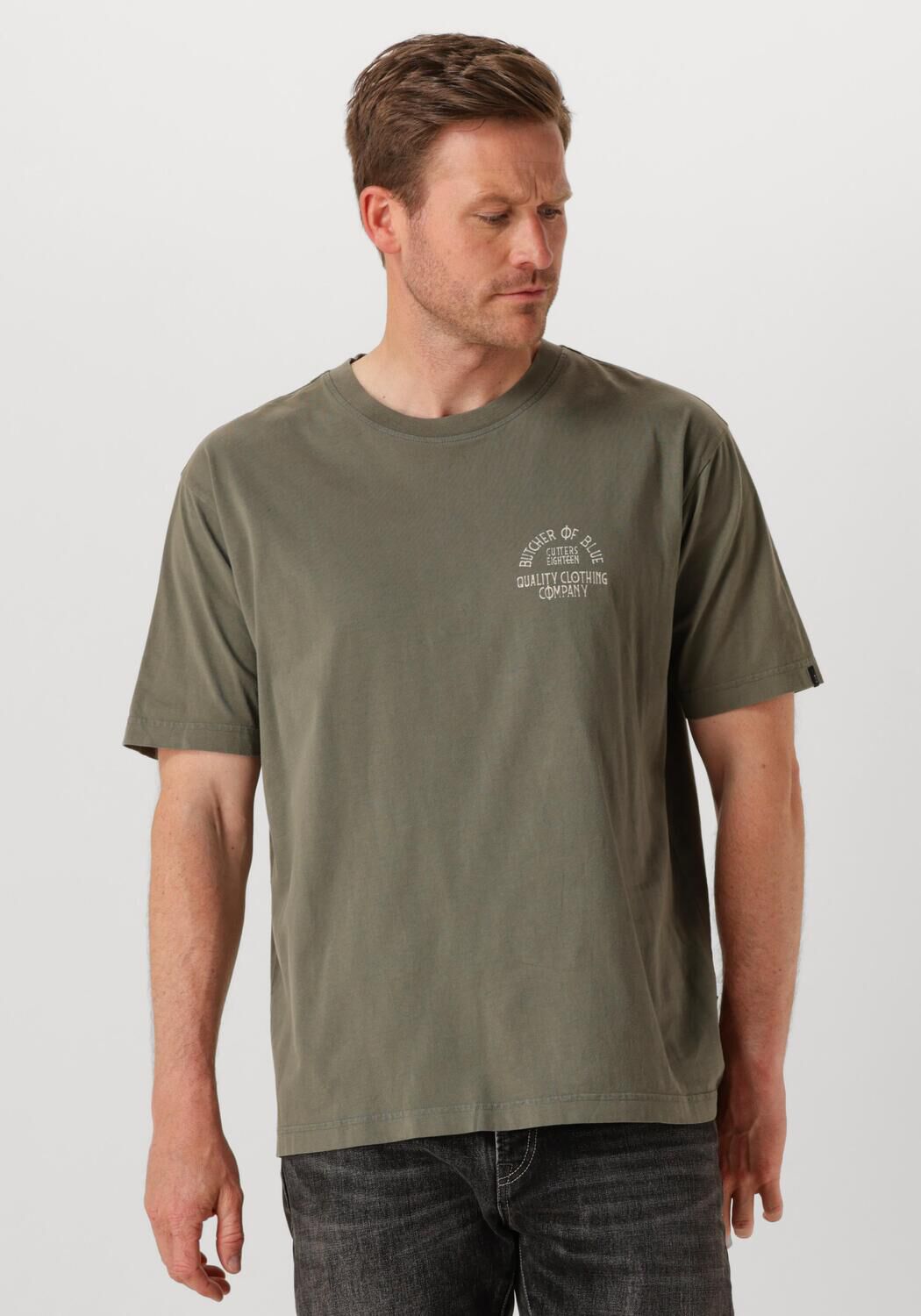 BUTCHER OF BLUE Heren Polo's & T-shirts Classic Frat Loose Tee Khaki