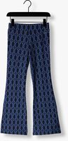 Blauwe NIK & NIK Flared broek FLOWER PANTS - medium