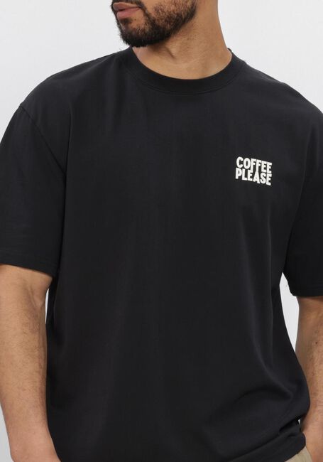 Zwarte ANERKJENDT T-shirt AKVILLADS COFFEEPLEASE SS TEE - large