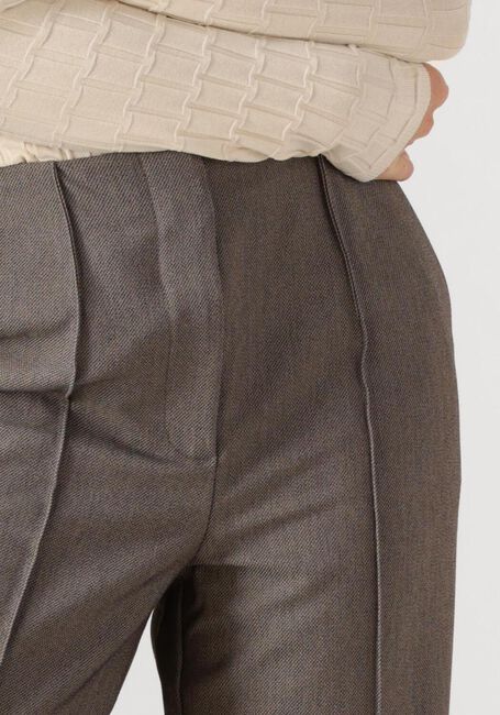 Taupe Y.A.S. Wijde broek YASREEMAJ HW PANT - large