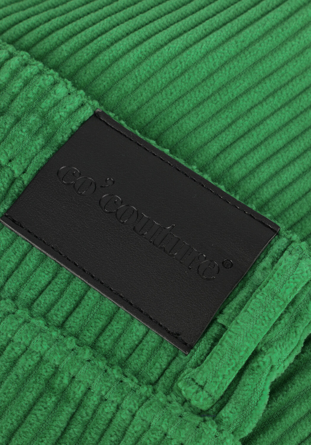 Groene CO'COUTURE Wijde broek VIKA CORDUROY JEANS - large