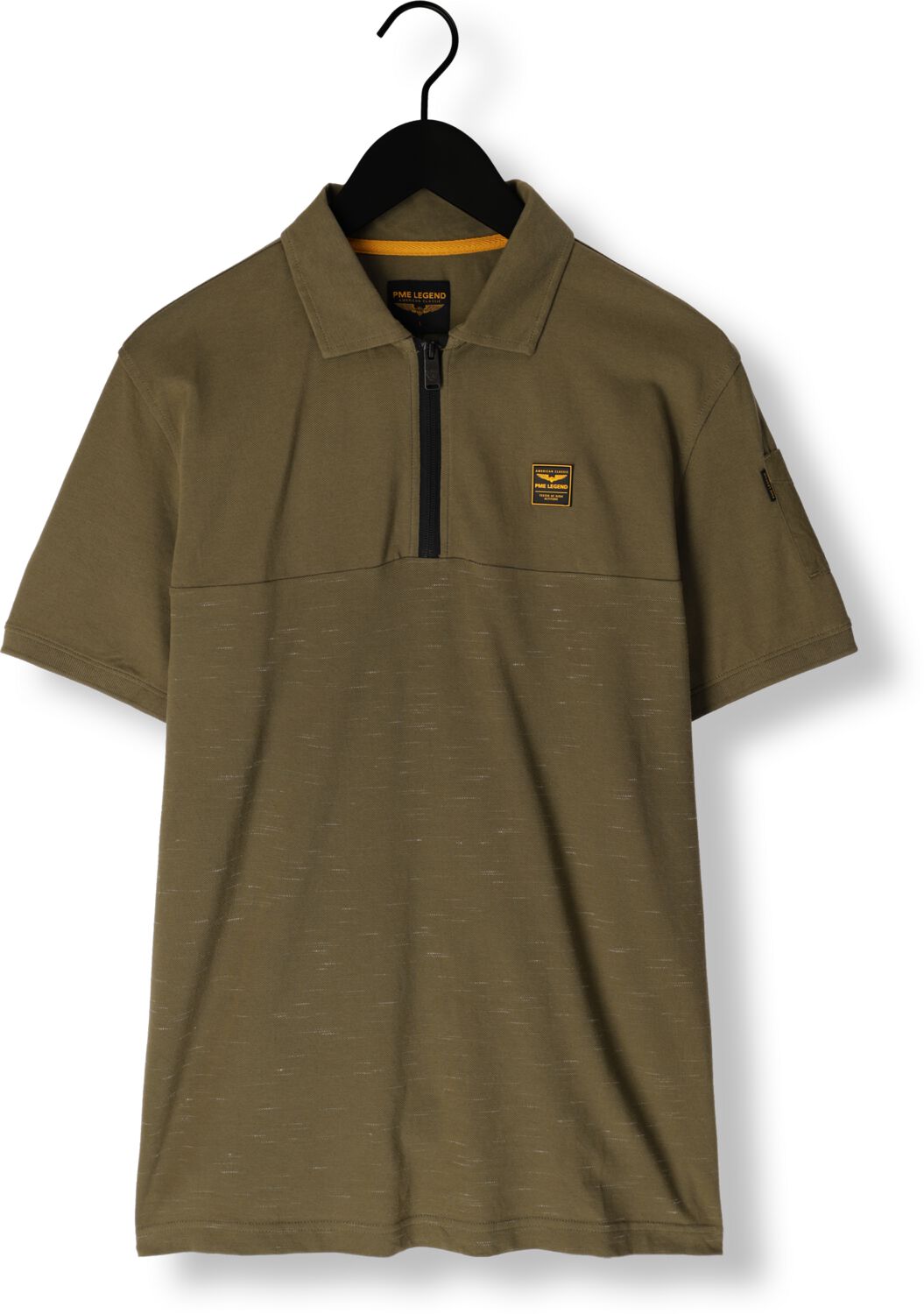 PME LEGEND Heren Polo's & T-shirts Short Sleeve Polo Cargo Injected Block Groen