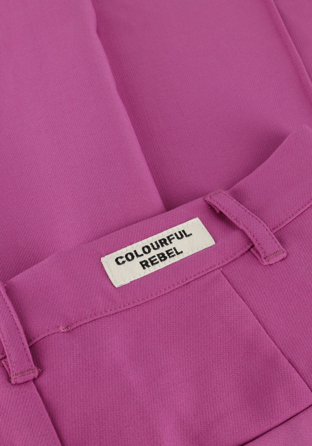 Roze COLOURFUL REBEL Wijde broek RUS UNI PINTRUCK STRAIGHT PANTS - large