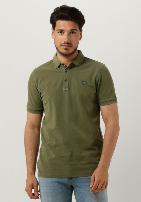 Groene CAST IRON Polo SHORT SLEEVE POLO COTTON GD PIQUE - large