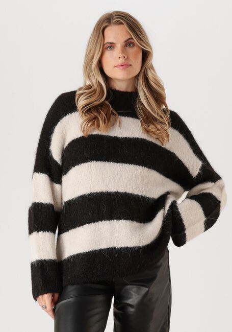 Zwarte SELECTED FEMME Trui SLFGABELLA LS KNIT O-NECK CAMP - large