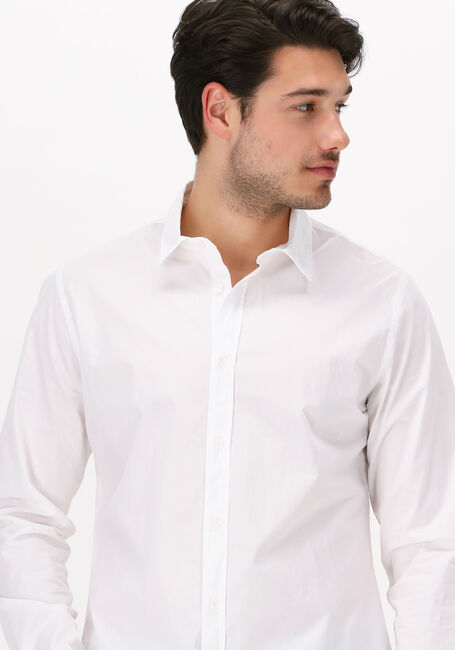 Witte SCOTCH & SODA Casual overhemd SOLID SLIM FIT SHIRT - large