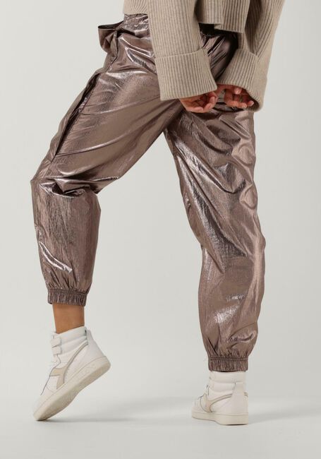 Grijze CO'COUTURE Pantalon TRICE METAL TECH PANT - large