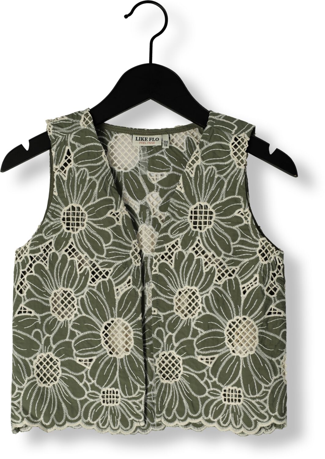 LIKE FLO Meisjes Blazers Colette Flower Gilet Olijf