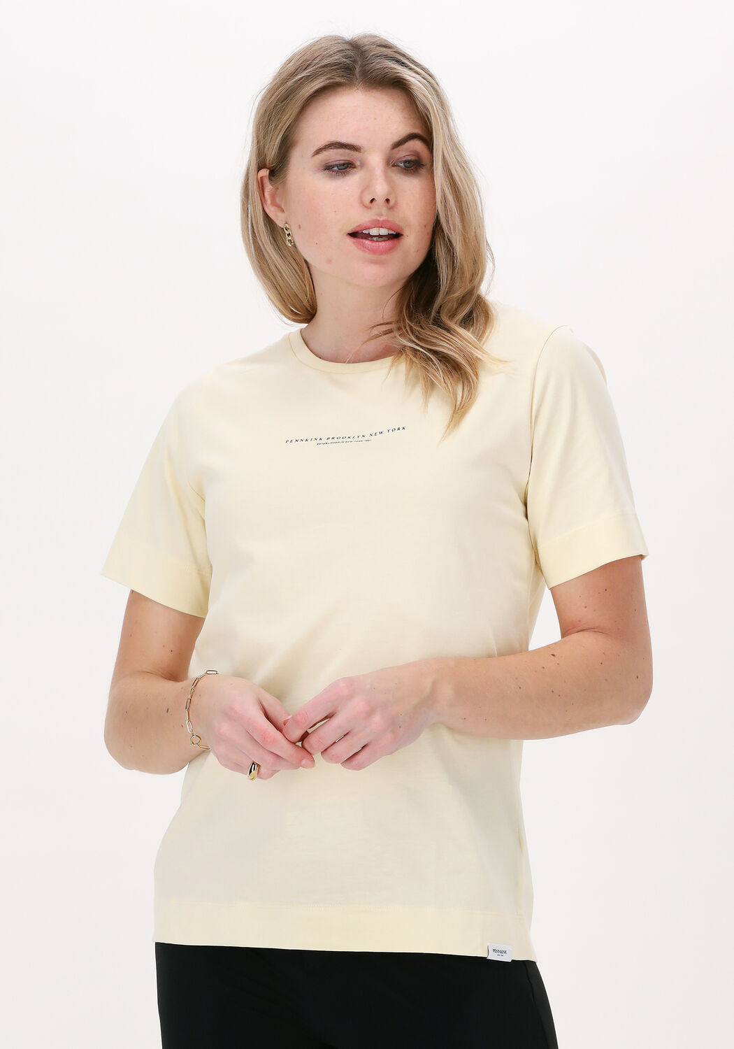 Gele t shirts dames outlet