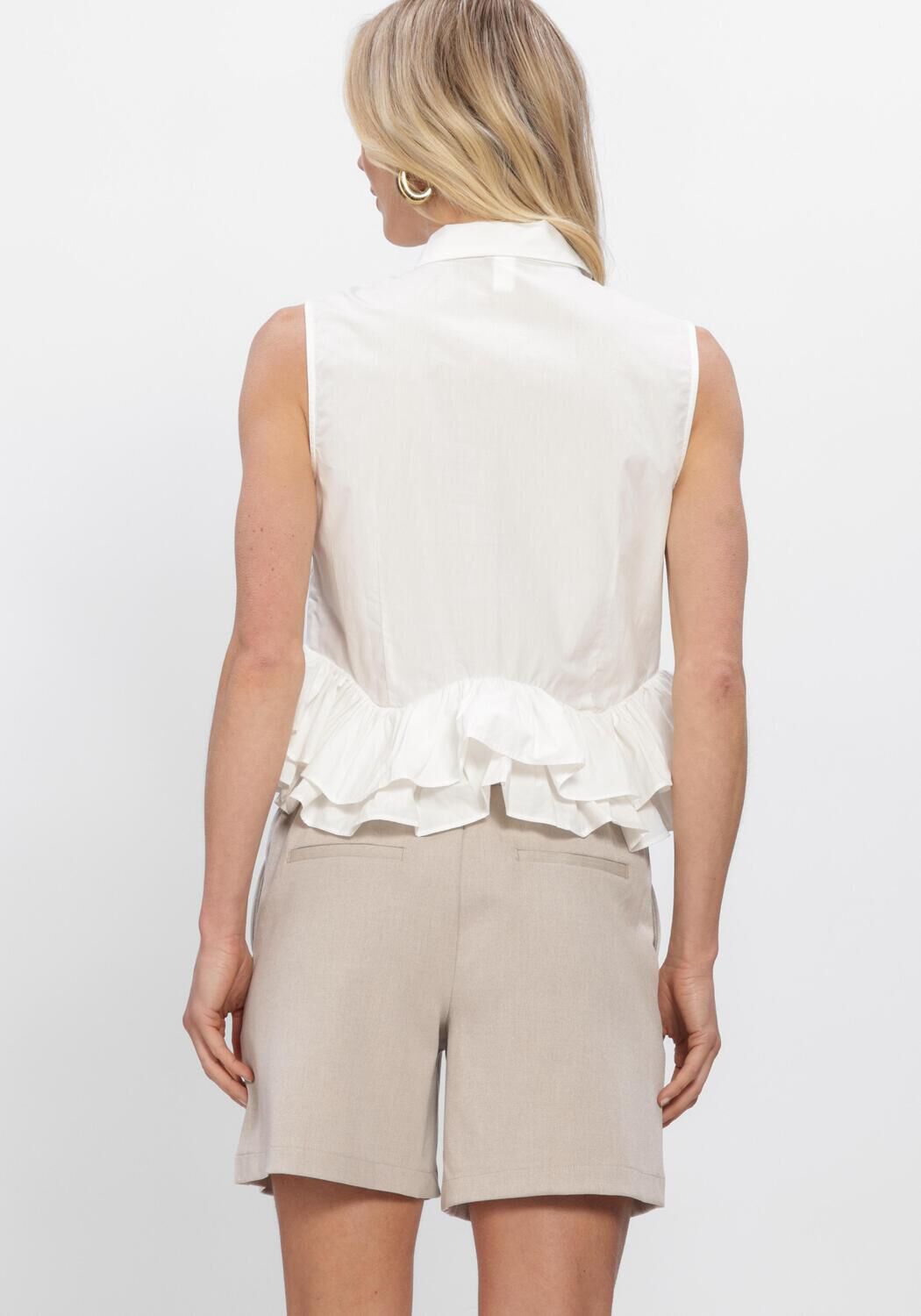 Witte Y.A.S. Tops & T-shirts YASTORINA SL SHIRT - large