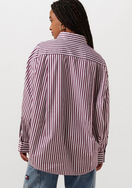 Rode TOMMY JEANS Blouses TJW OVS PINSTRIPE SH - large
