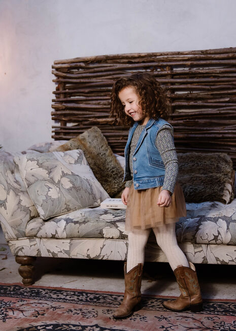 Groene DAILY7 Tops & T-shirts T-SHIRT LONGSLEEVE FLOWER RIB - large