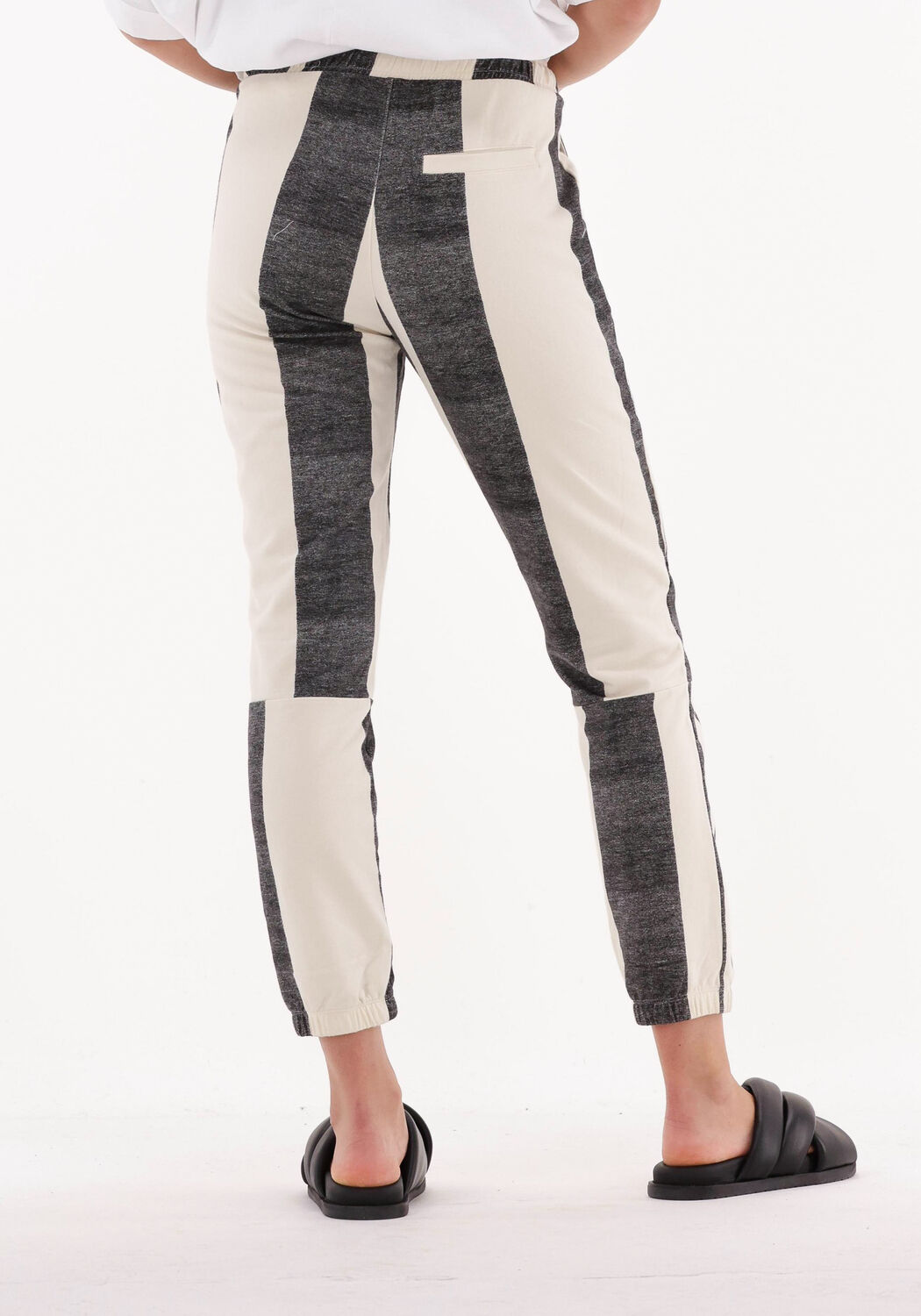ecru 10days joggingbroek cropped jogger block stripe