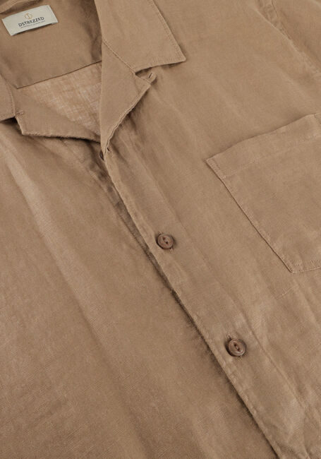 Bruine DSTREZZED Casual overhemd RESORT SHIRT LINEN - large