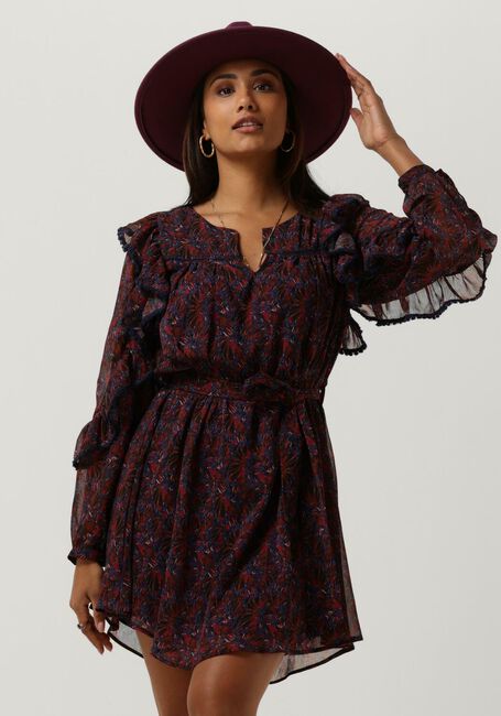 Bordeaux LOUIZON Mini jurk DORY ROBE - large