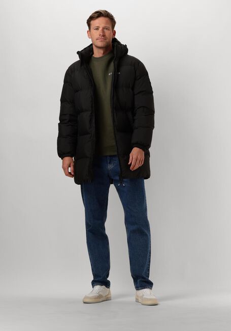 Zwarte TOMMY JEANS Parka's TJM ESSENTIAL DOWN PARKA - large