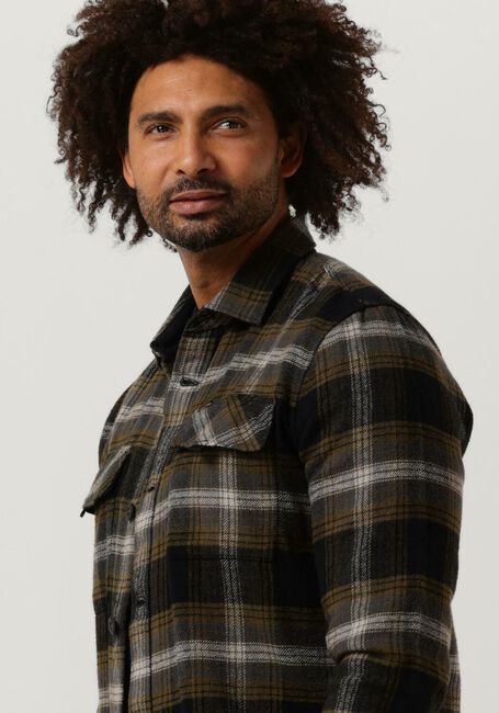 Zwarte PME LEGEND Overshirt LONG SLEEVE SHIRT CTN HEAVY FLANEL CHECK - large